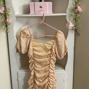 Floral puff sleeve dress